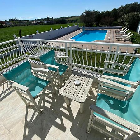 Villa Blue Apartments Ajía Triáda Kültér fotó