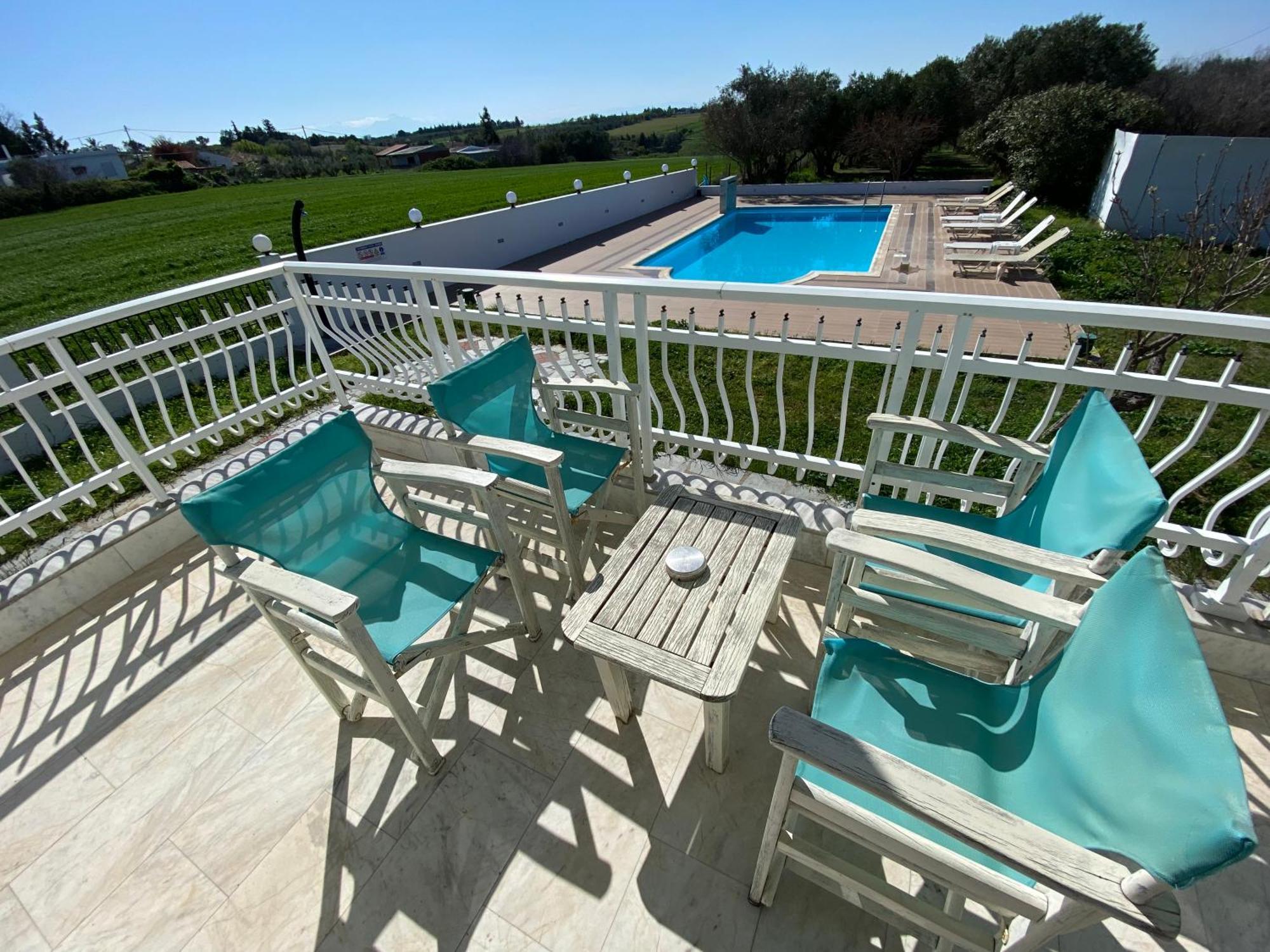 Villa Blue Apartments Ajía Triáda Kültér fotó