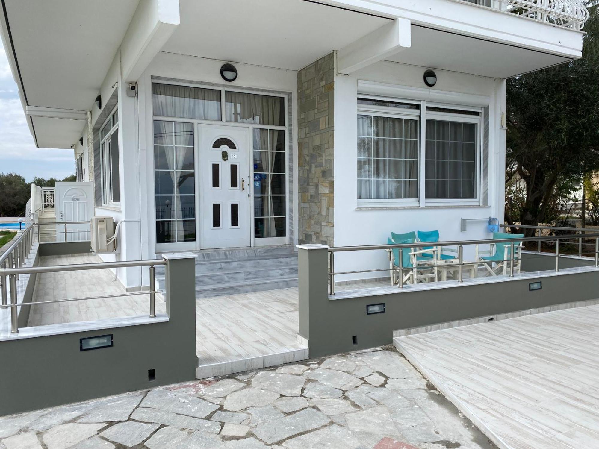 Villa Blue Apartments Ajía Triáda Kültér fotó