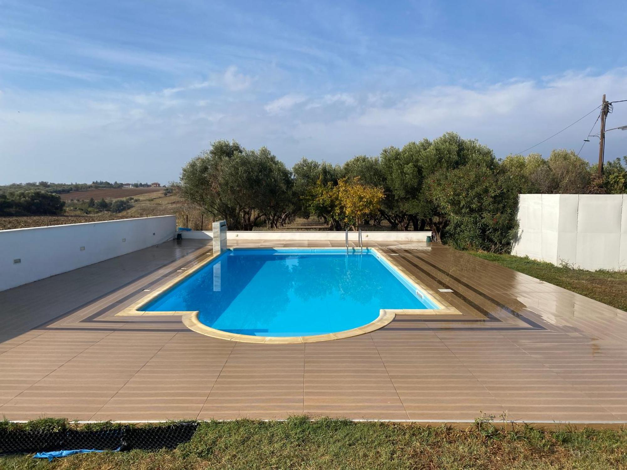 Villa Blue Apartments Ajía Triáda Kültér fotó